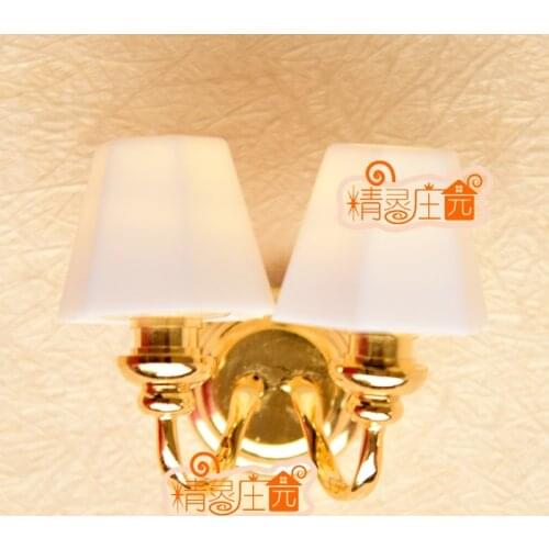 G05-X4317 children baby gift Toy 1:12 Dollhouse mini Furniture Miniature rement bedroom lamp can light LED 1pcs