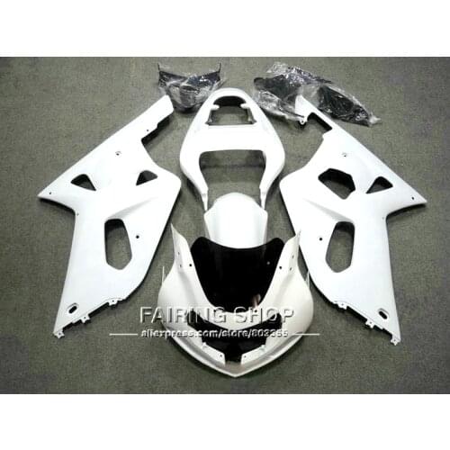 For Suzuki gsxr600 Fairings 750 2001 2002 2003 01 02 03 Injection molding ( Pure white ) fairing kit EMS free n131