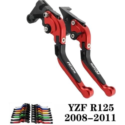 For YAMAHA YZF-R125 YZF R125 2008 2009 2010 2011 08 09 10 11 CNC Motorcycle Adjustable Brake Clutch Lever Levers Folding
