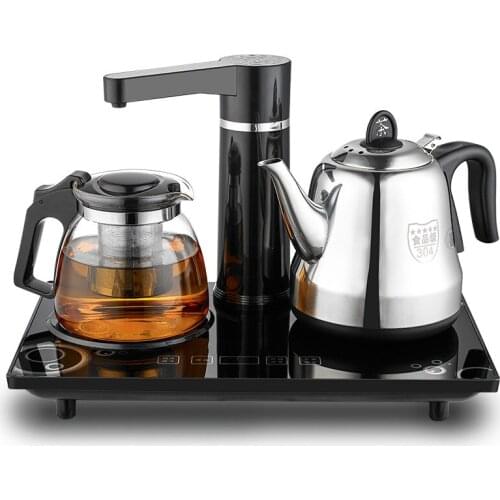 Electric kettle Automatic upper water 304 stainless steel electric boiling tea ware insulated set