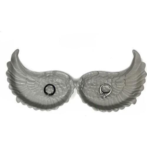 Concrete Tray mold Silicone Dish Molds Ring Holder Tray Molds Wings Design Plaster Coaster Molds Concrete Making