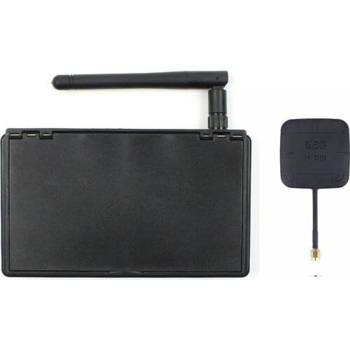 JMT 5.8G 48CH 4.3 Inch FPV Monitor With 14DBI High Gain Flat Panel FPV Antenna RP-SMA for FPV Racing Drone Quadcopter