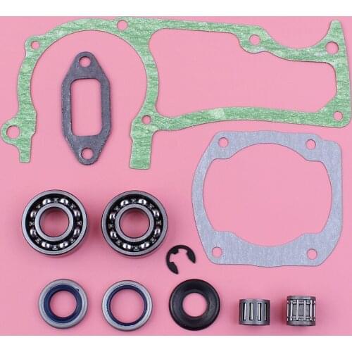 Crankcase Cylinder Muffler Gasket Set For Husqvarna 362 365 371 372 Crank Bearing Oil Seal Washer Clip Chainsaw Replace Part
