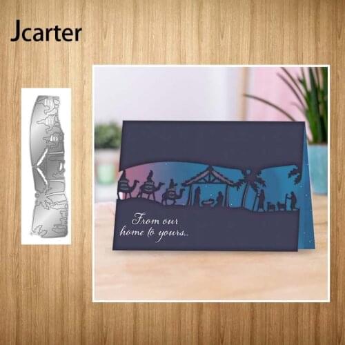 House Camel People Trees Metal Cutting Dies Shape for Scrapbooking Craft Die Cut Stencil Card Make Mould Sheet Decoration Design