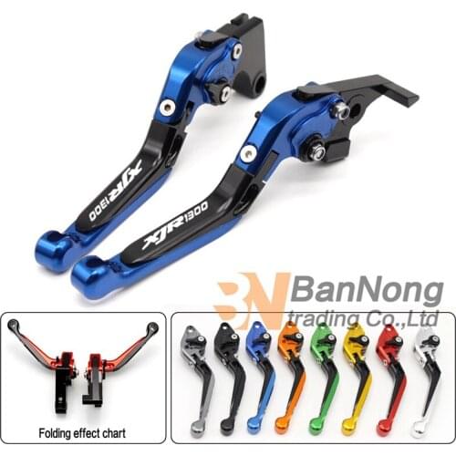 Motorcycle CNC Folding Extendable Adjustable Brake Clutch Levers For Yamaha XJR 1300 Racer 2004-2016