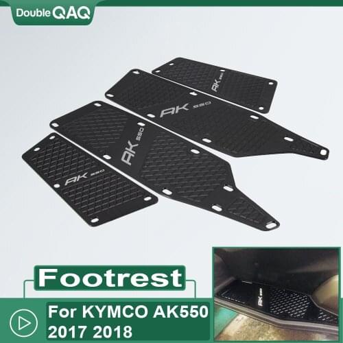 Motorbikes pedal Front and Rear Footrest Footboard Step Motorcycle Floorboards Foot Pegs For KYMCO AK550 KYMCO AK 550 2017 2020
