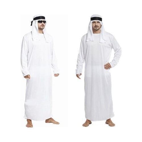 Men Halloween Cosplay Costumes Men The Middle East Prince King Chief Of A Tribe Cosplay Costumes 3 PCS Set