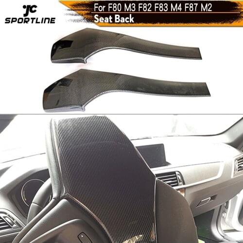 Back Seat Shell for BMW F87 M2C Competition Seatback Shell Cover Trim 2018 2019 Carbon Fiber