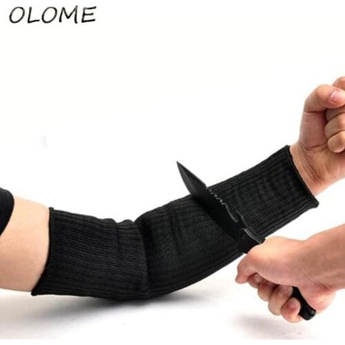 40CM Steel Wire Cut Proof Arm Sleeve Guard Bracer Anti Abrasion Armband Protector Anti-Cutting Arms Work Labor Protection Tool