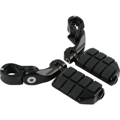 Motorcycle 32mm Adjustable Highway Foot Pegs Footpeg Footrests For Harley Touring Honda Kawasaki Suzuki Yamaha Universal