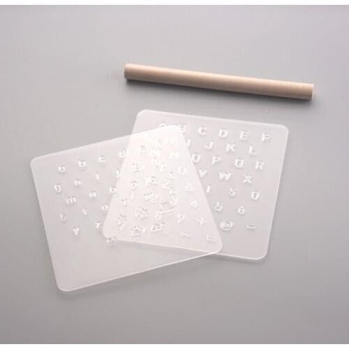 Transparent leather letter punch, movable type hand knock leather punch, leather seal