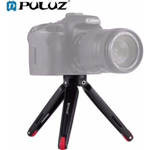 PULUZ Mini Adjustable Tripod Pocket Metal Desktop Tripod Mount with 1/4 inch screw for DSLR & Digital Camera, Max Load:2.5kg