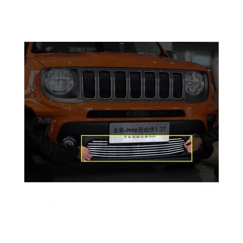 For Jeep Renegade 2019-2021 aluminum alloy grille decoration net grille protection net decoration beautiful car accessories