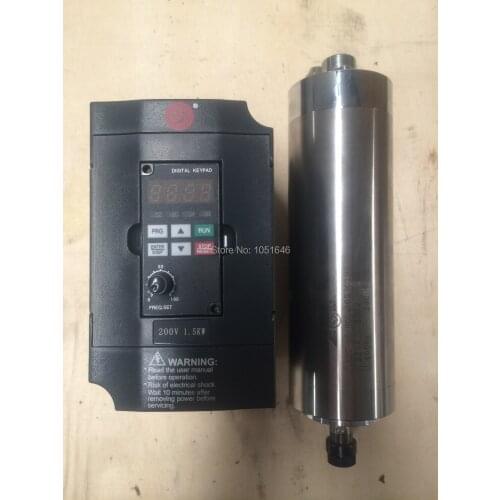 1pc 0.8kw air cooling spindle + 1pc 1.5kw inverter + 1pc spindle clamping + 15pcs er11 collets