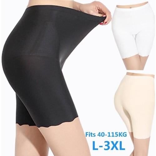 Womens Summer Safety Short Panties Ice Silk Underpant Seamless Anti-glare Ladies Pants Girl Boxer Briefs Cozy Female Underwear