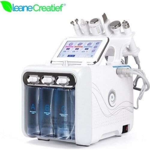 6 in 1 H2-O2 hydrodermabrasion RF bio-lifting Facial Spa hydrofacial microdermabrasion machine water dermabrasion