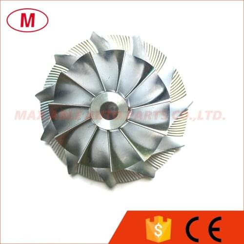TF035 34.84/51.00mm 11+0 blades High Performance Turbo Billet Compressor wheel/Aluminum 2618/Milling wheel for turbocharger