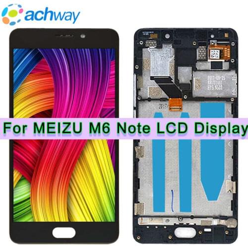 For 5.5" Meizu M6 Note LCD Screen Display+Touch Panel Digitizer With Frame For Meizu Meilan Note 6 LCD Display