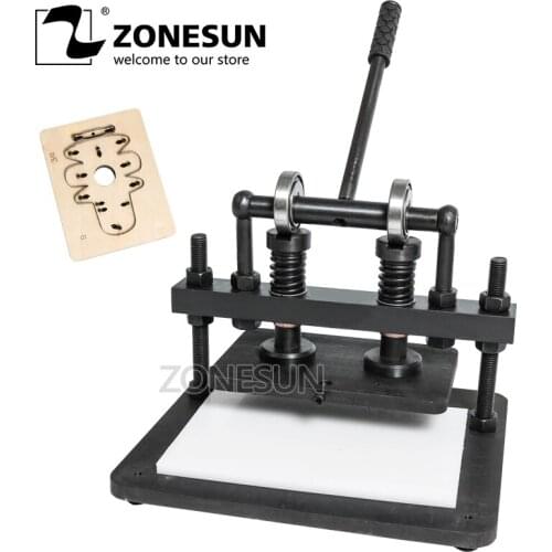 ZONESUN 2616cm DIY handbag Manual leather cutting machine photo paper PVC/EVA sheet mold cutter leather Die cutting tool Craft