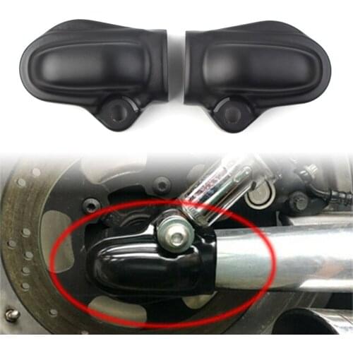2Pcs Motorcycle Bar Shield Rear Axle Covers Left + Right For Harley Night Rod Special VRSCDX V Rod Muscle Black