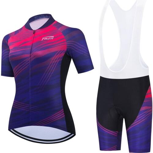 2021 Pro Team Cycling Jersey Set Women Summer Bike Clothes MTB Ropa Ciclismo Bicycle Uniforme Maillot Quick Dry 5D Pad