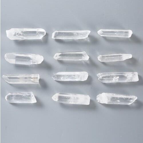 3-5cm 50g 100g Natural Clear Crystal White Quartz Cluster Points Pillar Column Terminated Wand Specimen Healing Reiki Mineral