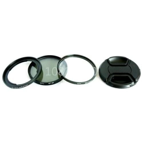 67mm Filter FA-DC67A + UV Filter + CPL Filter + Lens Cap + Lens Adapter Ring for canon SX30 SX40 SX50 HS to 67mm lens protector