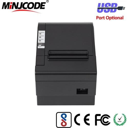 80mm Thermal Receipt Printer, USB/RS232/PS2/LAN/Bluetooth/WiFi Connectivities Optional, Mj Hop-E802