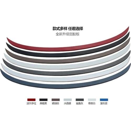 Car Styling For Citroen C-Elysee Spoiler 2014 2015 2016 2017 ABS Plastic Rear Trunk Roof Wing Spoiler color