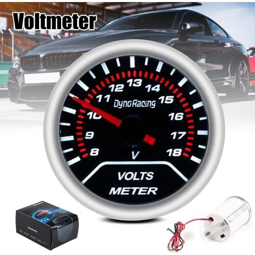 Car Voltmeter 52mm Car Modification Part Auto Vehicle Racing Supplies Universal 12V Car Styling