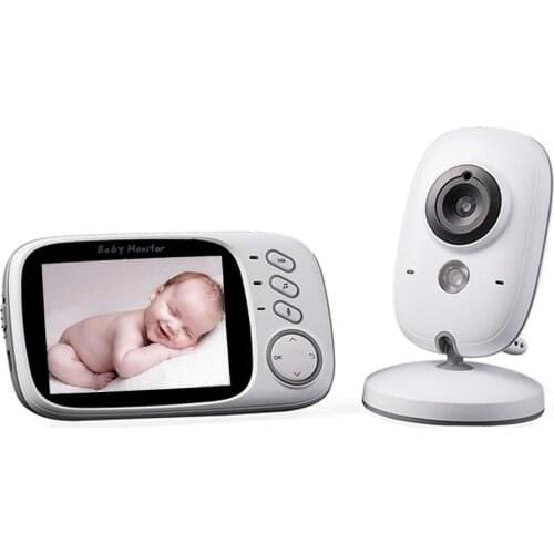 3.2 inch wireless video color VB603 baby monitor high resolution baby nanny camera night vision temperature monitoring