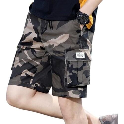 Mens Military Cargo Shorts Camouflage Shorts Men Cotton Loose Work Casual Short Pants Plus Size 7XL