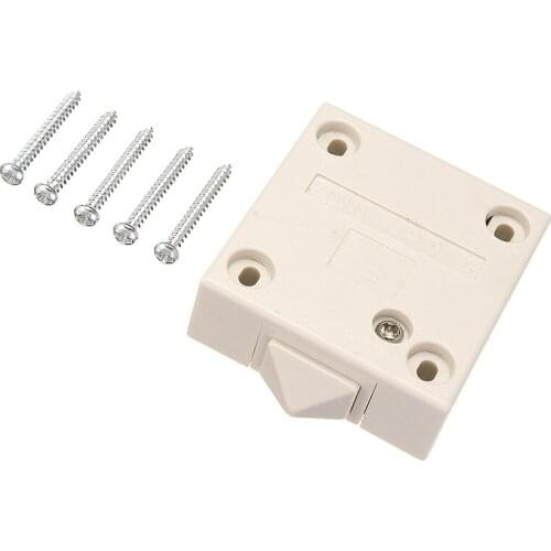 Cabinet Door Switch Cloakroom Door Control Switch Plastic Electrical Switches Push To Break Black / White Optional