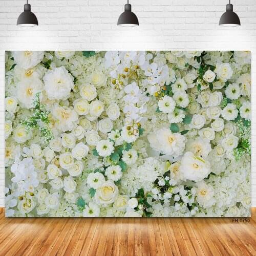 Wedding Scene Lovers Valentines Day Photography Rose Flowers Wall Baby Birthday Party Backdrop Background For Photo Studio Prop