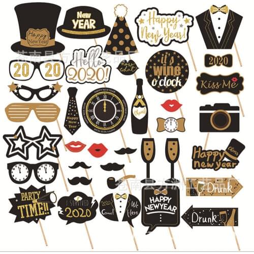 16/18/21st/30/40/50/60th Photobooth Happy Birthday Party Supplies Photo Booth Props Man Woman Birthday Party Decorations