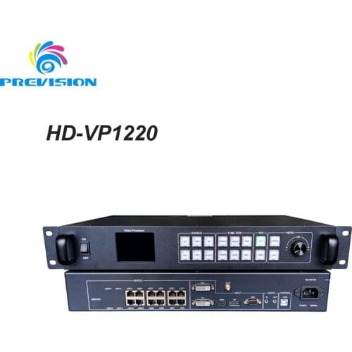 HDHUI HD-VP1220 4k video processor control 7.8 million pixels widest 16000 pixels highest 3840 pixels support 4K video input