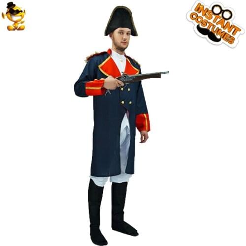 Halloween Adult Men Leaders Costumes Carnival Fancy Dress Navigation Jacket Cosplay Christmas Party Costumes