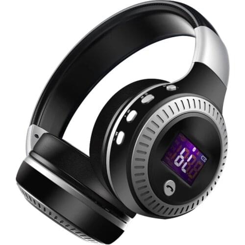 HIFI stereo earphones bluetooth headphone music headset FM and support SD card with mic for mobile xiaomi iphone sumsamg tablet