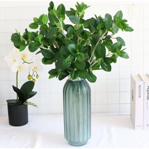 Artificial Plant Mint Leaves Living Room Bedroom Office Decor Fake Green Plants Bonsai Garden Fence Home Accessories