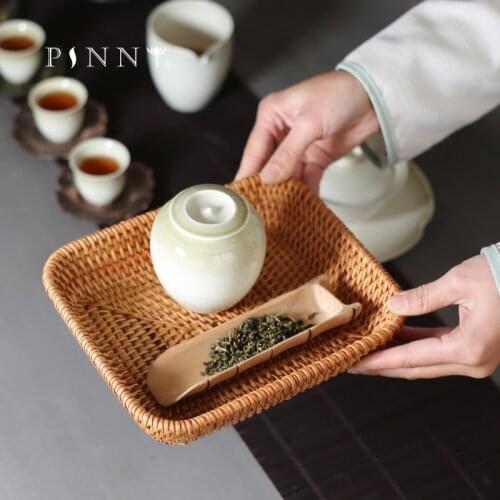 PINNY Plant Ash Glaze Tea Jar Ceramic Pigmented Tea Canister Chinese Kung Fu Tea Accessories Environmentally Friendly Sealed Jar