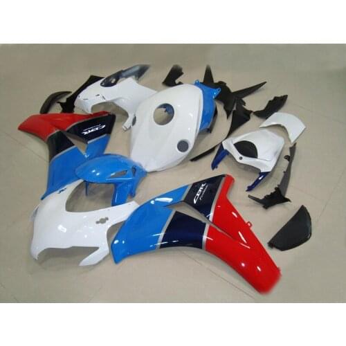 Injection mold Fairing kit for HONDA CBR1000RR 08 09 10 11 CBR 1000RR 2008 2009 2011 White blue red Fairings set+7gifts HH19
