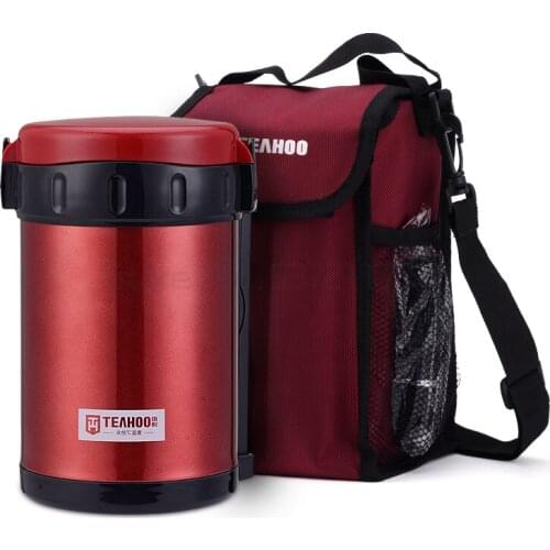 Vacuum Insulated Lunch Box 304 Stainless Steel Bento Box Food Storage Containers 3 Layers Thermal Insulating Lunch Containers