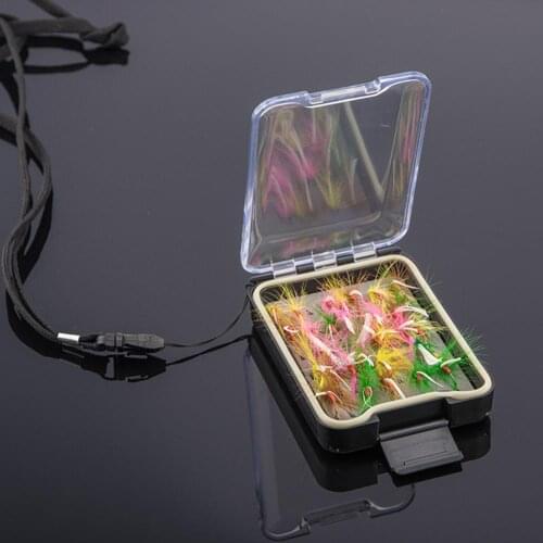 Fly Fishing Tackle Box Thickened Waterproof Fishing Bait Lure Hook Holder Case Fishing Accessories Portable Easy to Carrry