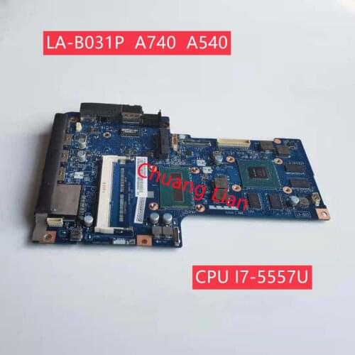 LA-B031P For Lenovo AIO A740 A540 All-in-one Laptop Motherboard With CPU I7-5557U GPU GT960M/GT950M DDR3 100% Fully Tested