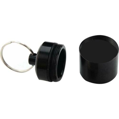 Mini Metal Pill Box Case Bottle Holder Keychain Container Drug Medicine Holding Bottle Waterproof Travel Pill Box