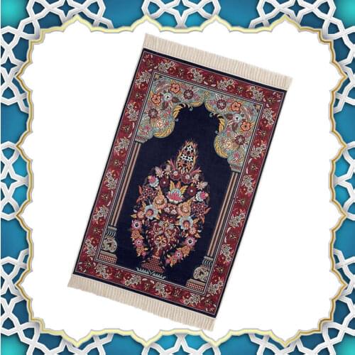 Muslim Prayer Rug Portable Islamic Luxury Digital Print Pouch Home New Style Mat Blanket Meditation Mat Ramadan Gift سجادة صلا