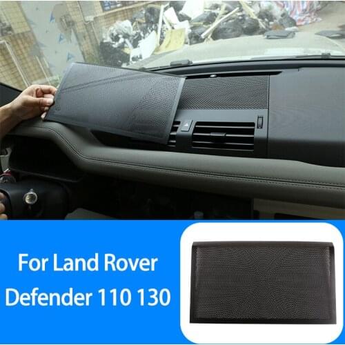 Alloy Car Center Console Dashboard Speaker Net Cover Trim,For Land Rover Defender 110 130 2020-2021,Interior Modified Accessory
