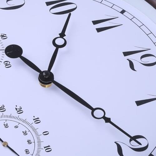 15'' Garden Thermometer Clock Outdoor Retro Waterproof Wall Station Clock Vintage Hanging Clock, Stable& Low Noise