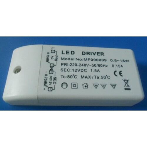 One pcs resell 12V/18W/1.5A constant voltage led driver AC220-240V input 12V output