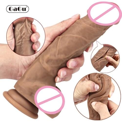 GaGu Huge Dildo Dildo Realistas Eroticos Big Realistic Shape With Suction Cup Female Masturbator Adult Toy Sex Products 8.6 Inch